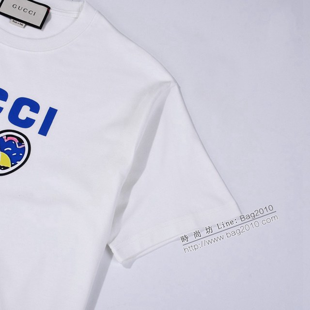 Gucci古奇專櫃古馳2023SS新款印花T恤 男女同款 tzy2917